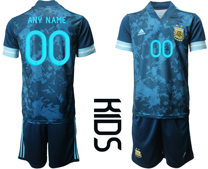 Youth 2020-2021 Season National team Argentina awya blue customized Soccer Jersey->argentina jersey->Soccer Country Jersey